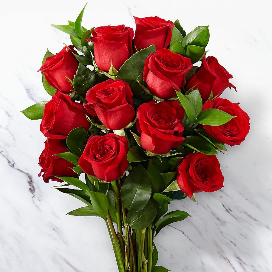 1 Dozen Premium Red Rose Bouquet By Dgm Flowers Events