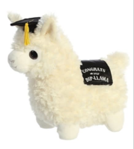 graduation llama plush