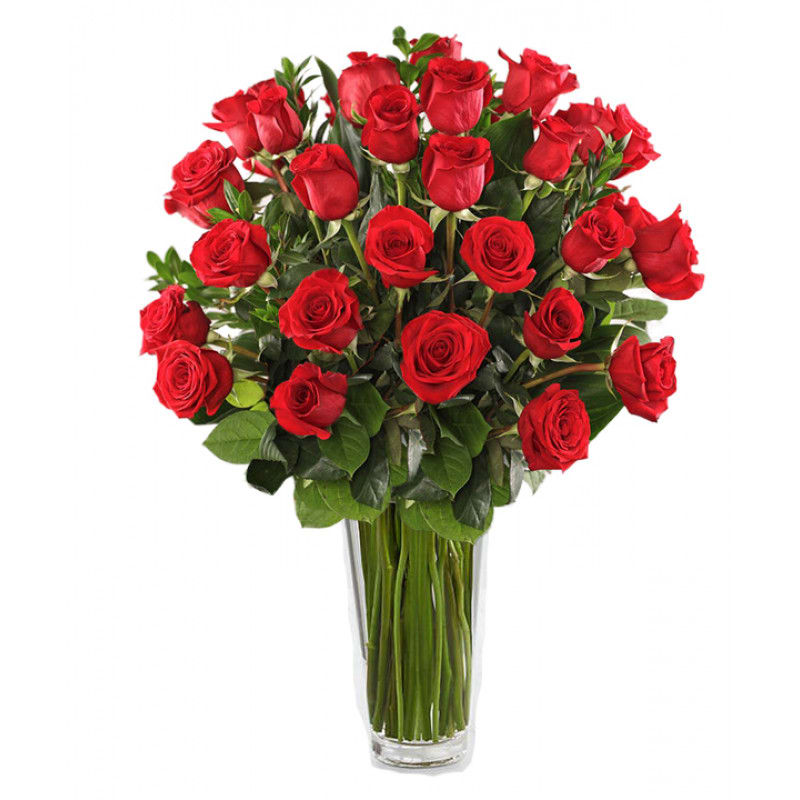 Two Dozen Long Stemmed Roses In Castle Rock Co Sander Ranch Flowers