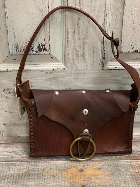 handmade leather purse