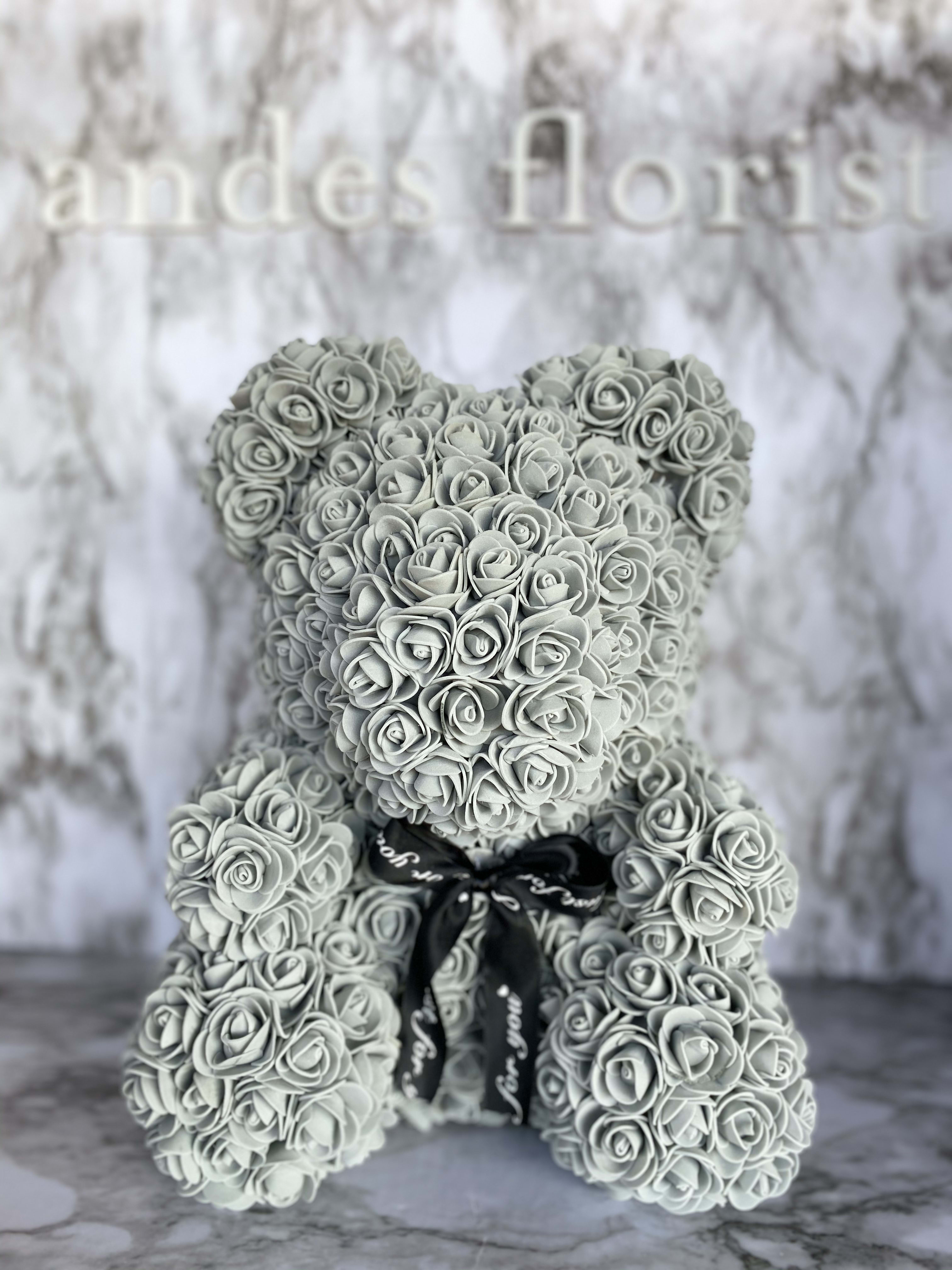 big teddy bear grey