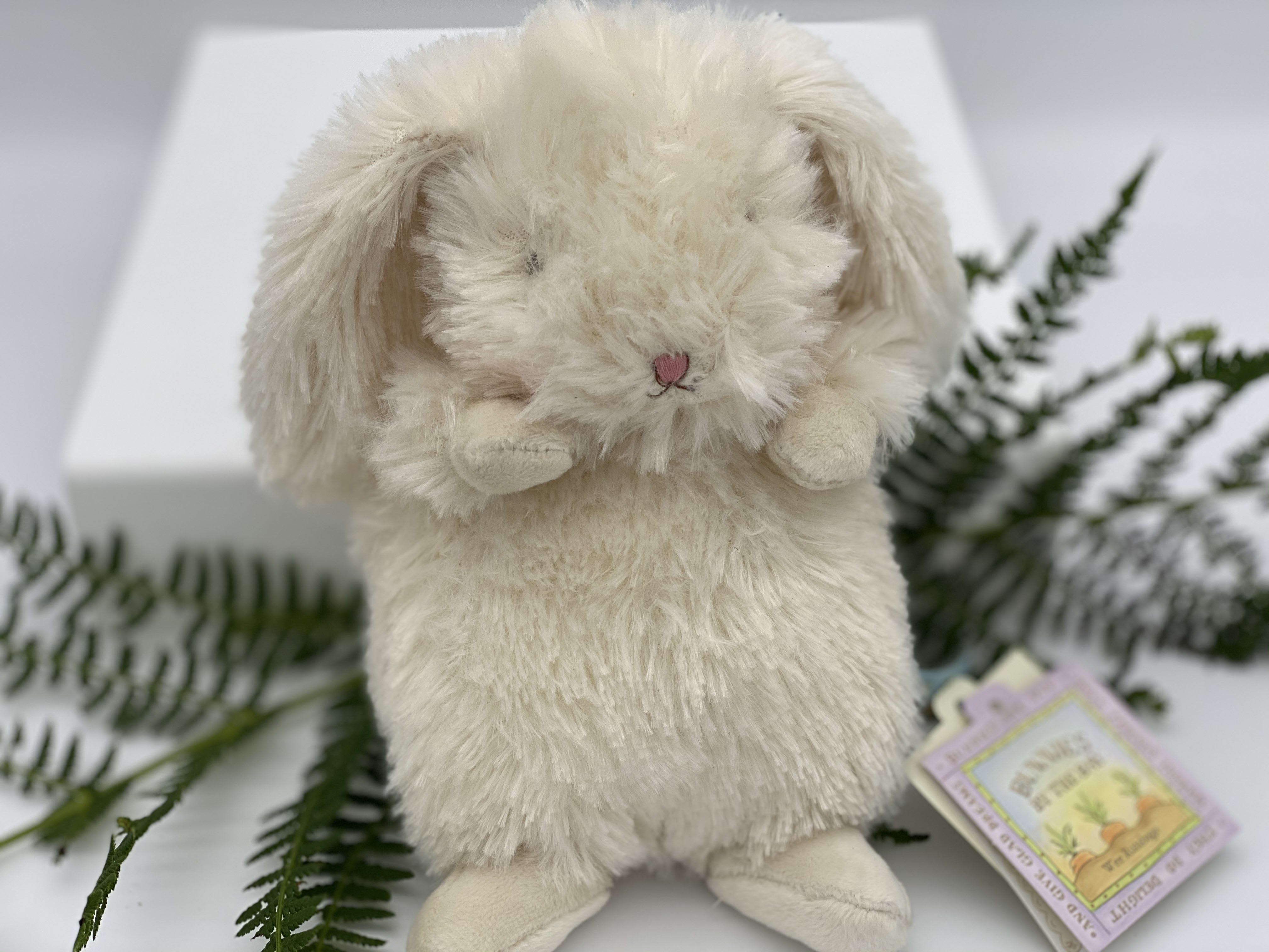 tiny bunny stuffed animal