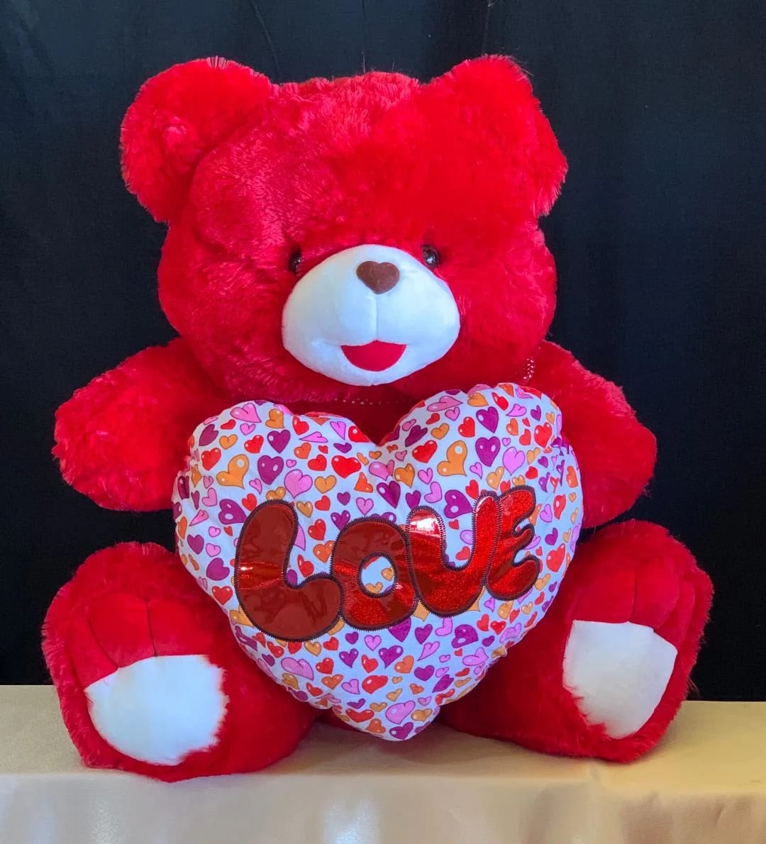 red love teddy bear