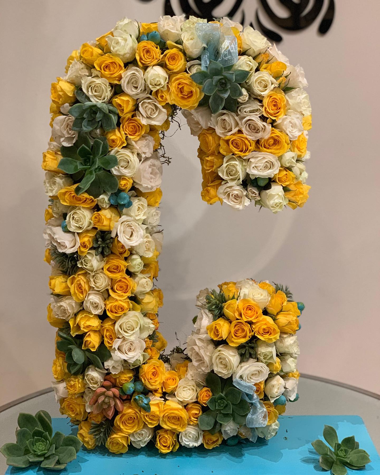 Floral Letter, Customized flower letters by Laazati in Glendale, CA | Laazati Flowers