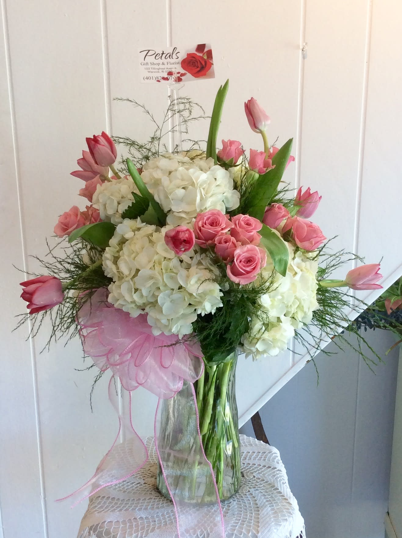 Pretty As A Picture Pink Spray Roses And White Hydrangeas In Warwick Ri Petals Florist Gift Shop,Evaporated Milk Calories