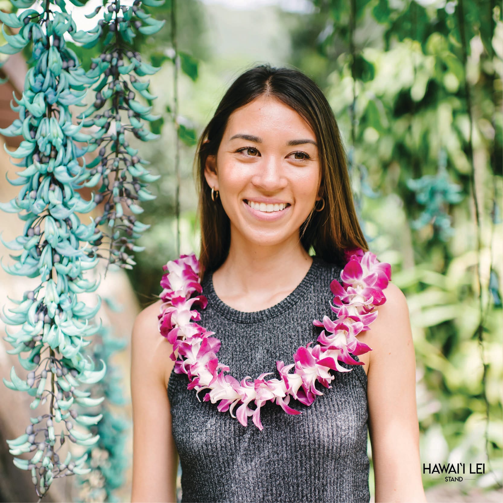 Single Orchid Lei Purple Shipped From Honolulu Hi Hawaii Lei Stand By Beretania Florist