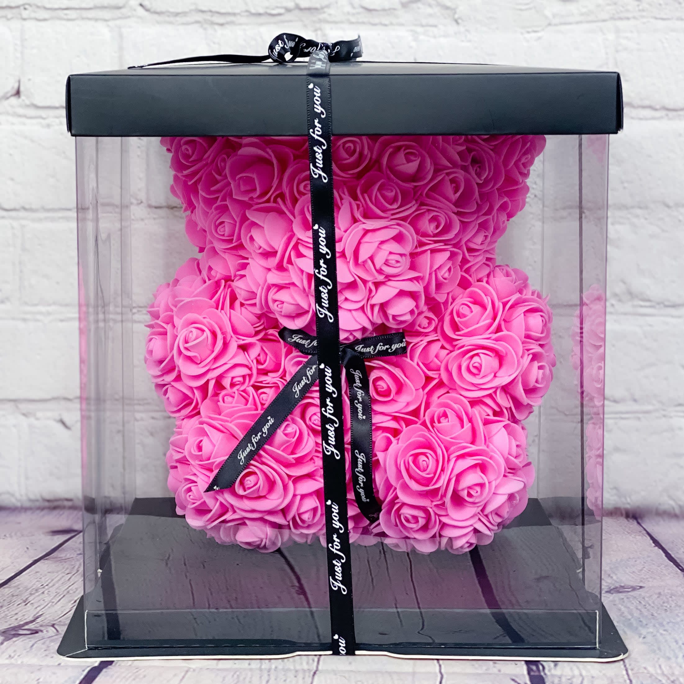 rose bear in box