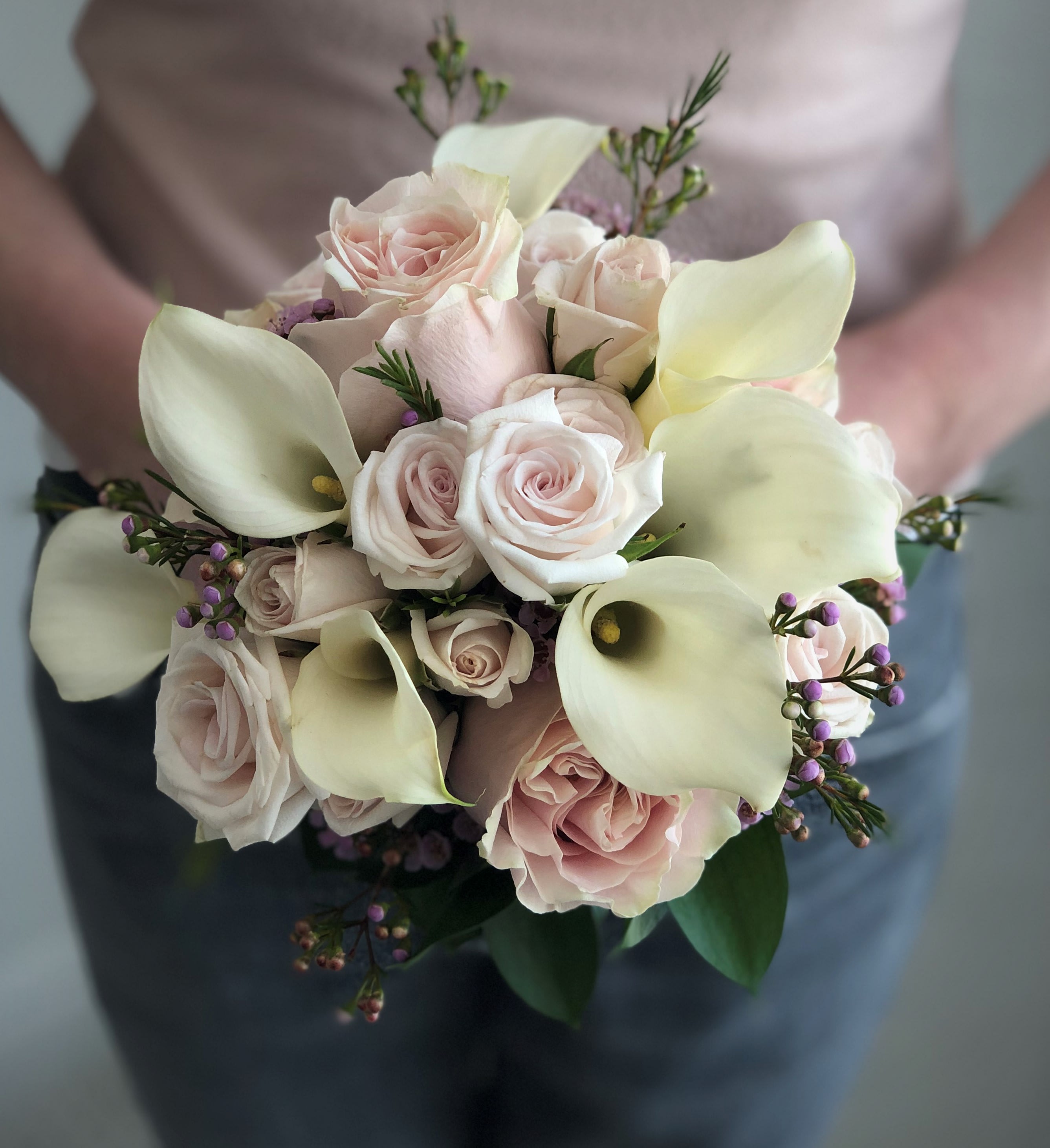 rose bridesmaid bouquet