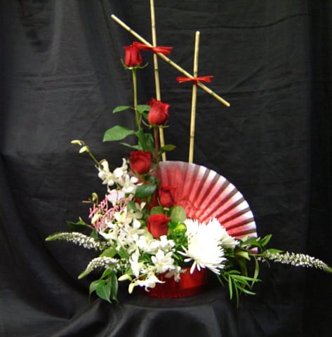 Ikebana Floral Arrangement By Flowers Forever Llc