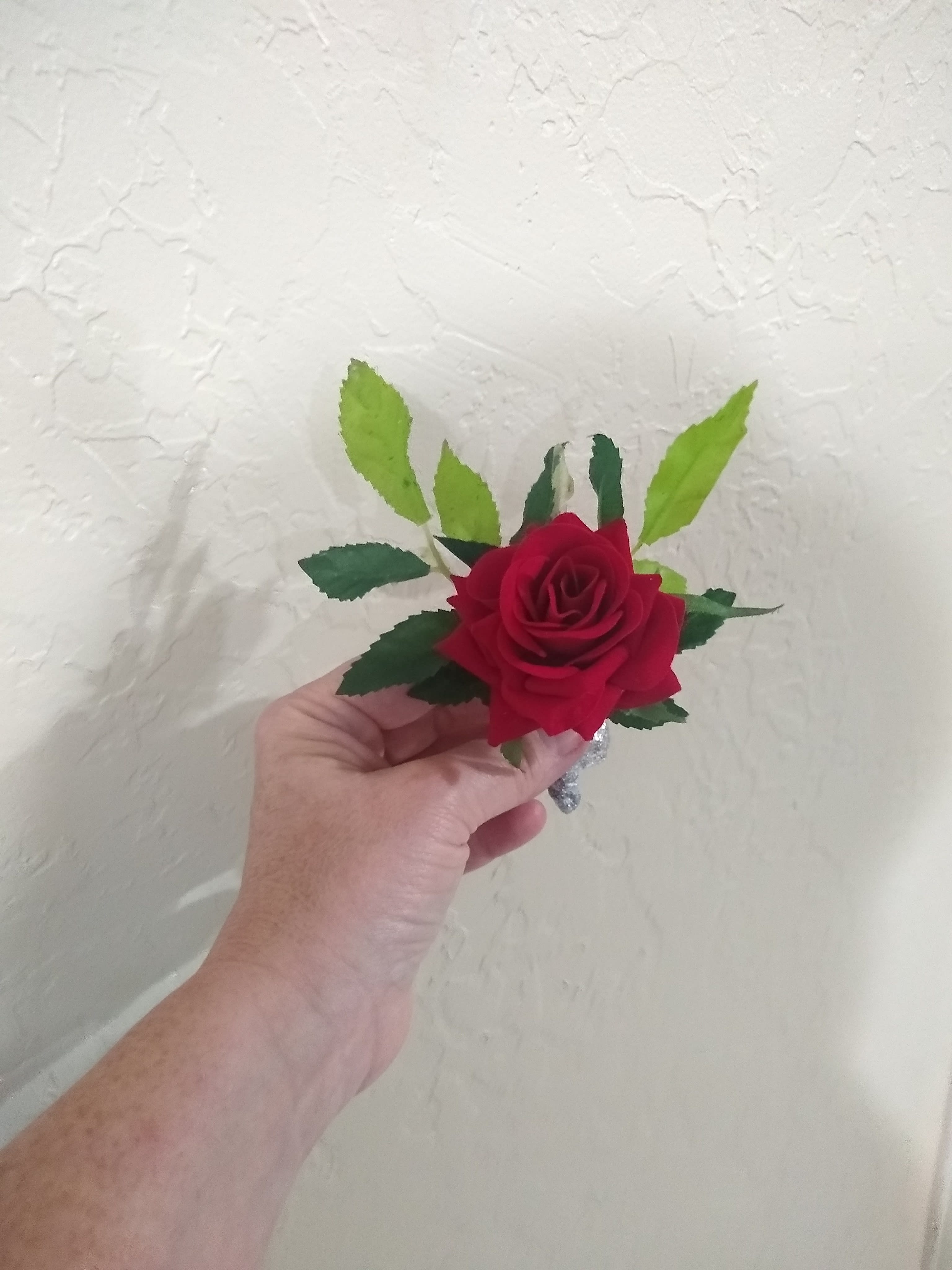 Silk Red Rose Boutonniere In Shelbyville Tn Flowers For Keeps