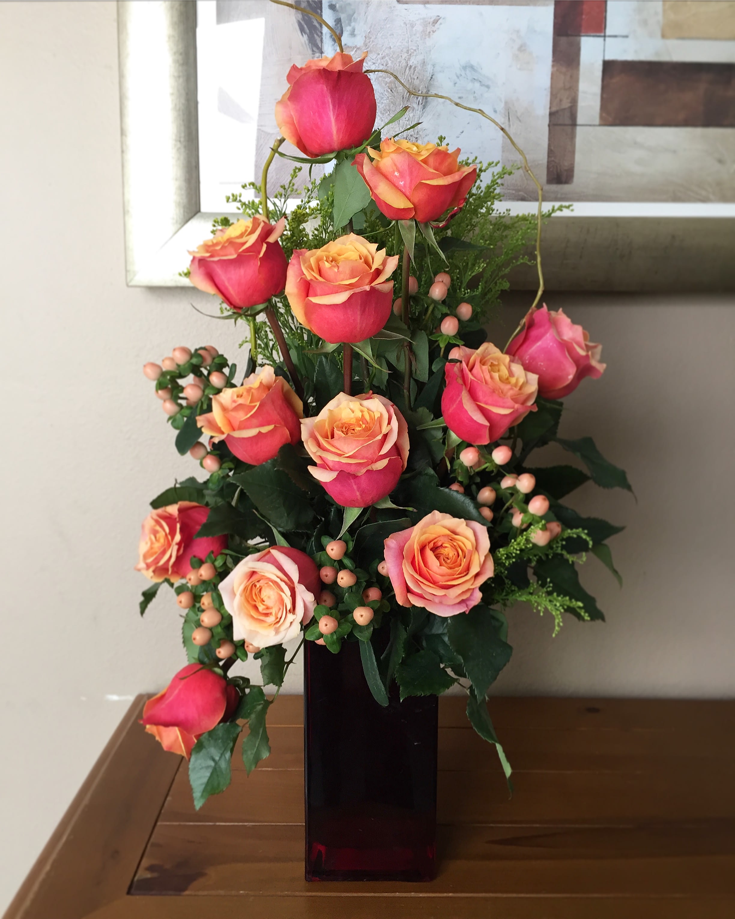 Contemporary Dozen Roses In Los Angeles Ca Westwood Flower Shop