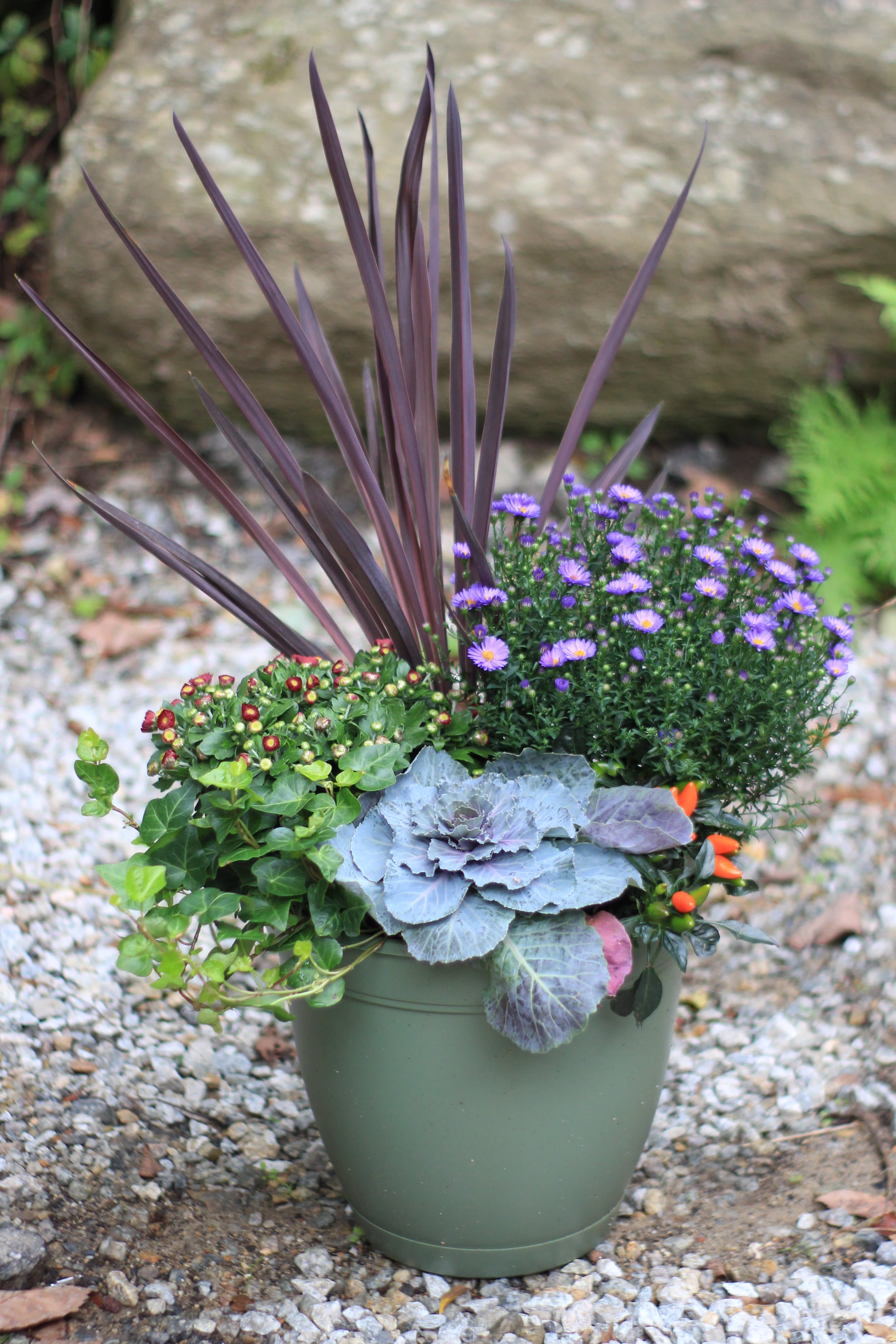 Gerri S Fall Planters In Uxbridge Ma Lucille S Floral Designs