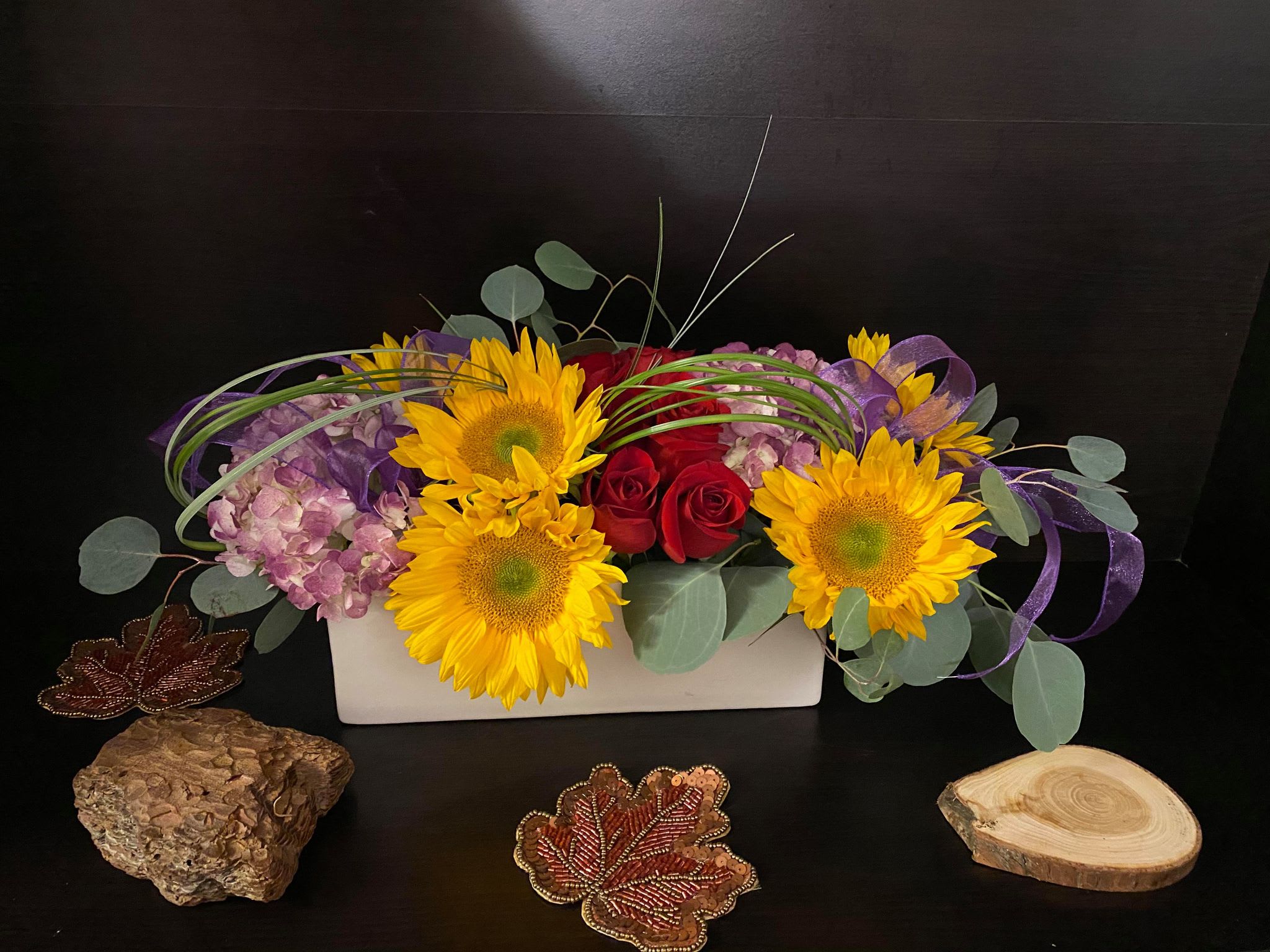 Autumn Delighted Centerpiece Box In Hayward Ca 6 Star Florist And Gifts Corina