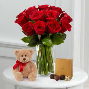 rose with bear