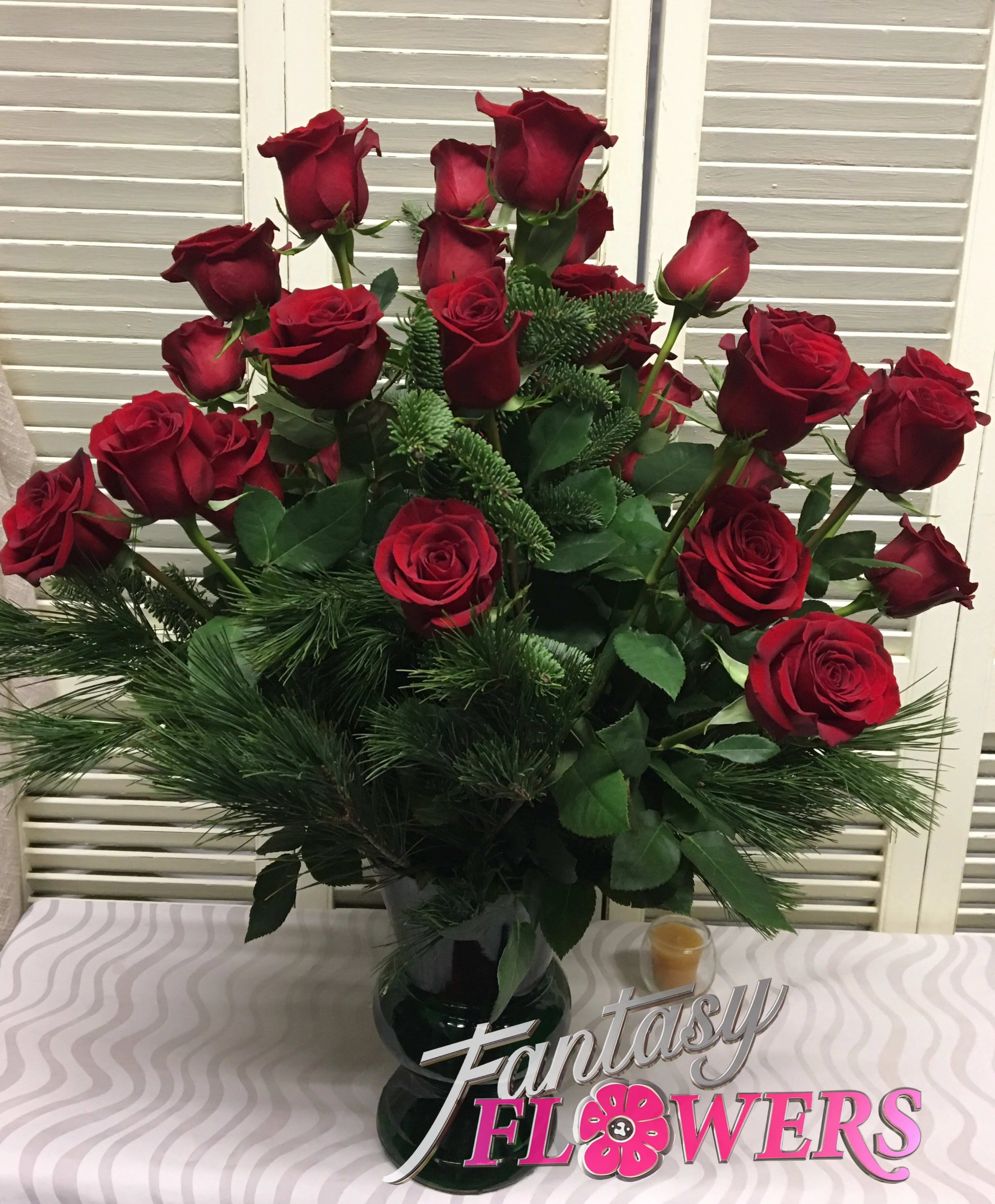 Love 24 Or 36 Roses In Thiensville Wi Fantasy Flowers Gifts Wine