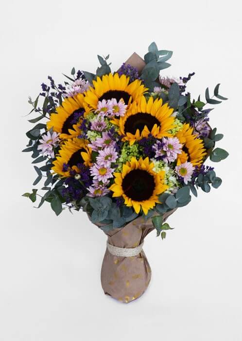 Sunflower Bouquet In Davie Fl Patty S Flowers And Baskets