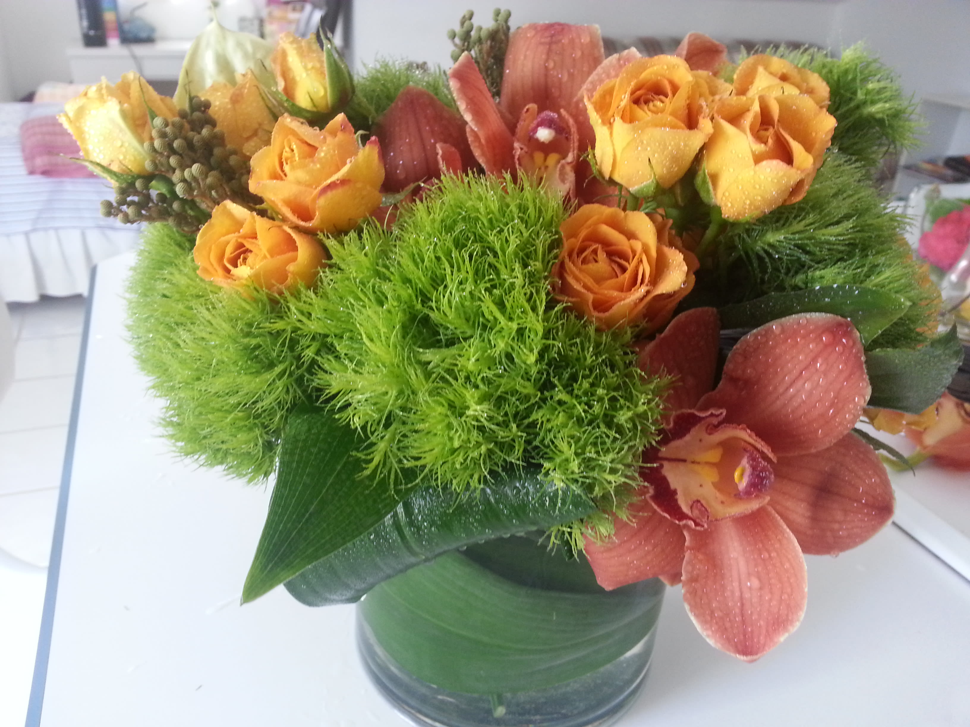 Something Else Something Else - Cymbidium Orchids and Roses