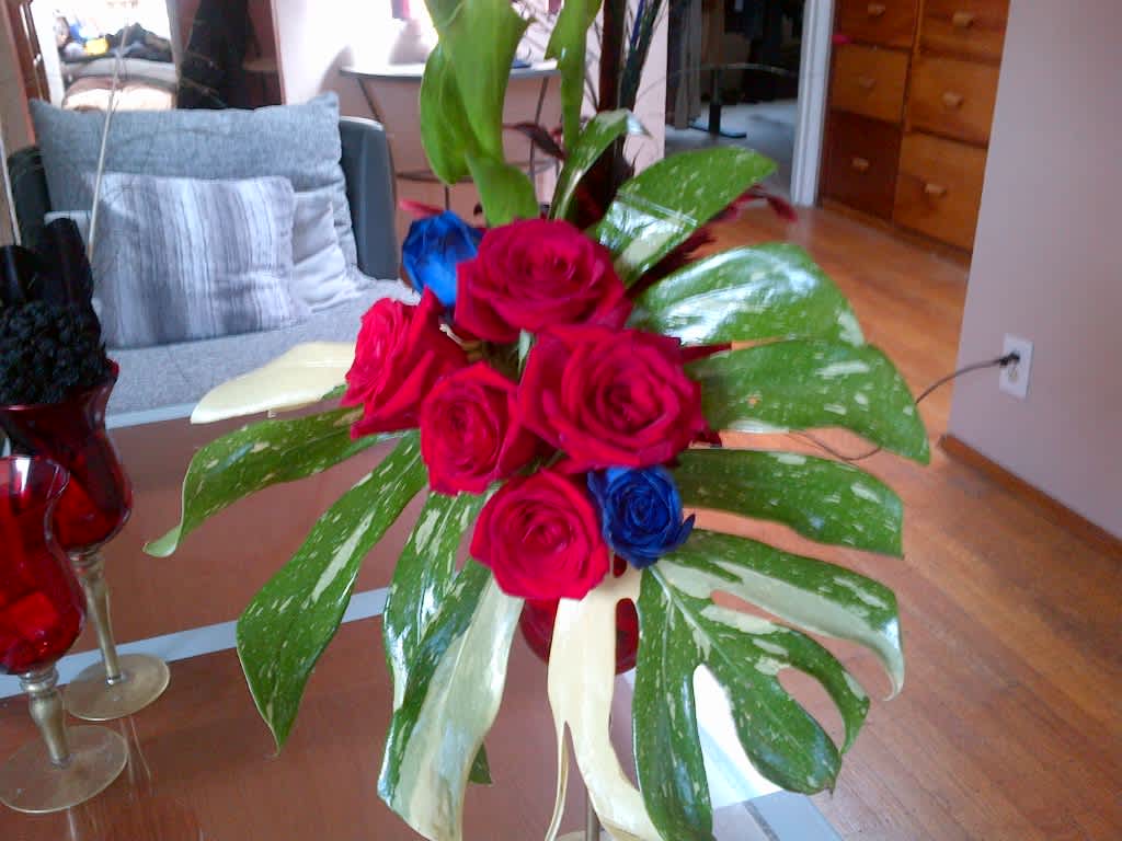 Freedomly Bouquet - simply red roses mix bouquet