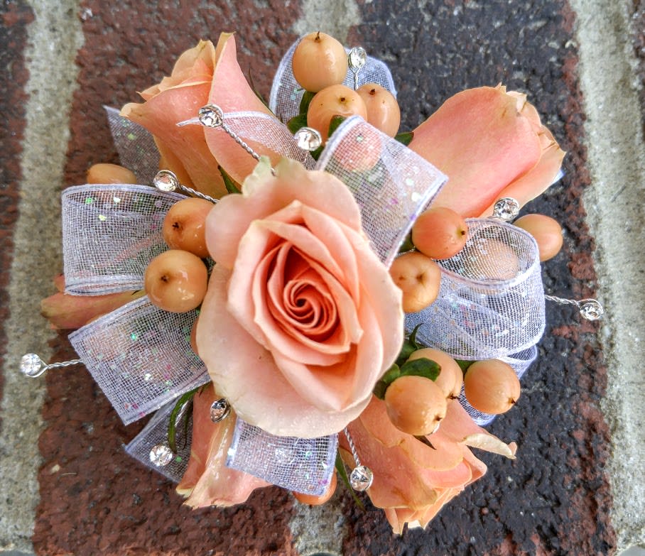 Coral Corsage In Londonderry Nh Harrington Flowers