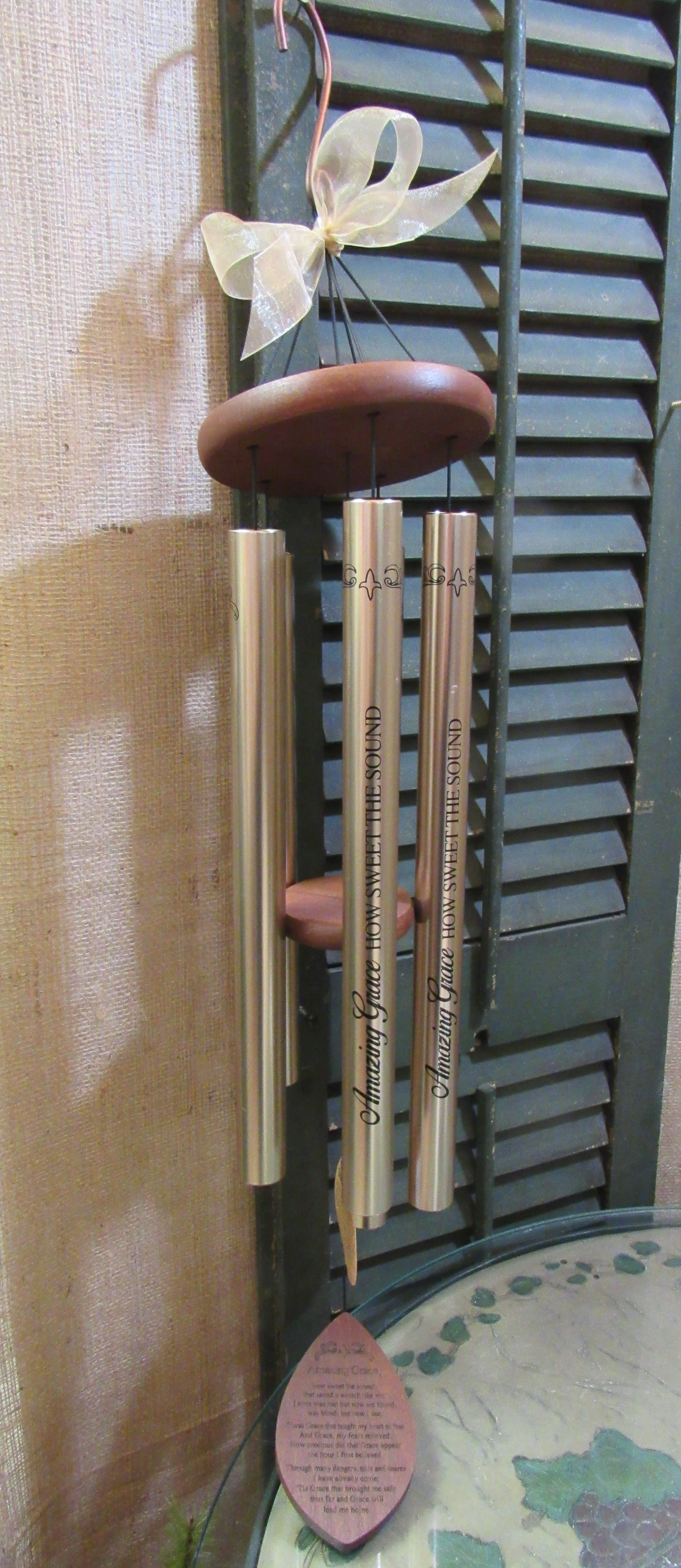 Gold Wind Chime in OH Haehn Florist & Greenhouses