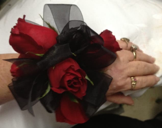 Red Rose Wrist Corsage in Bessemer City NC Peggy s Bouquets