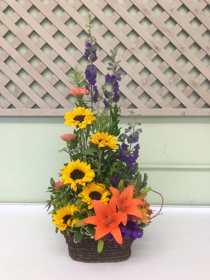 Sunflower Surprise Basket Sunflower Surprise Basket - Beautiful modern basket design