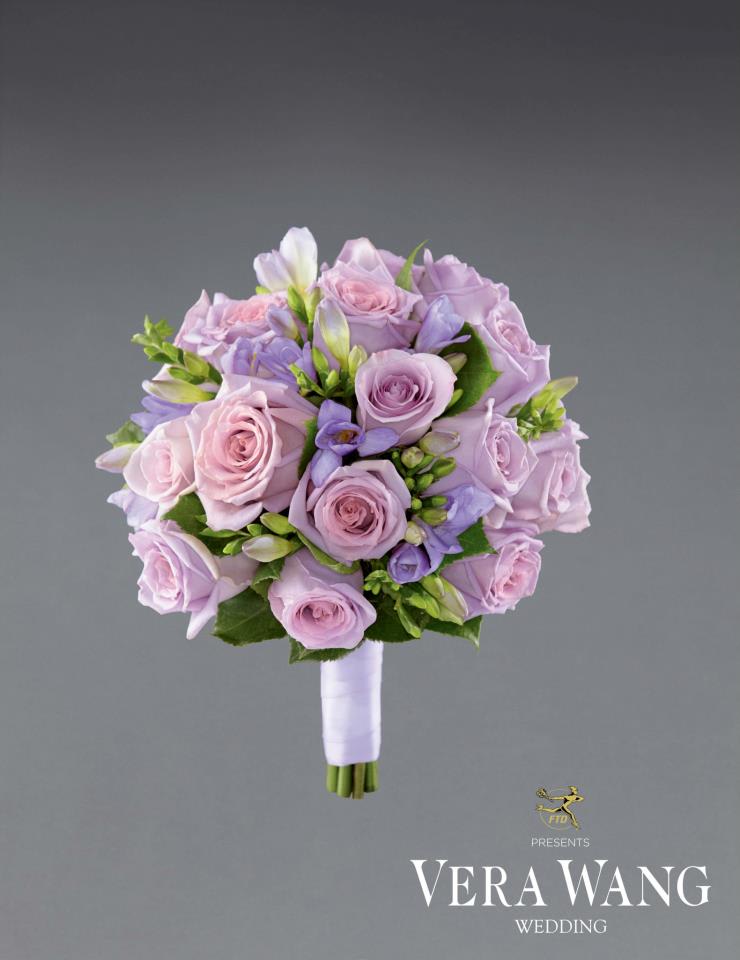 VWM1 VWM1 - The My Destiny™ Bouquet by Vera Wang blooms with wedding day bliss to make this day truly memorable in the hearts of all who attend your special celebration. Lavender roses and freesia are perfectly arranged to create an impressive bouquet, gorgeously tied together at the stems with a lavender grosgrain ribbon for a sweet effect.