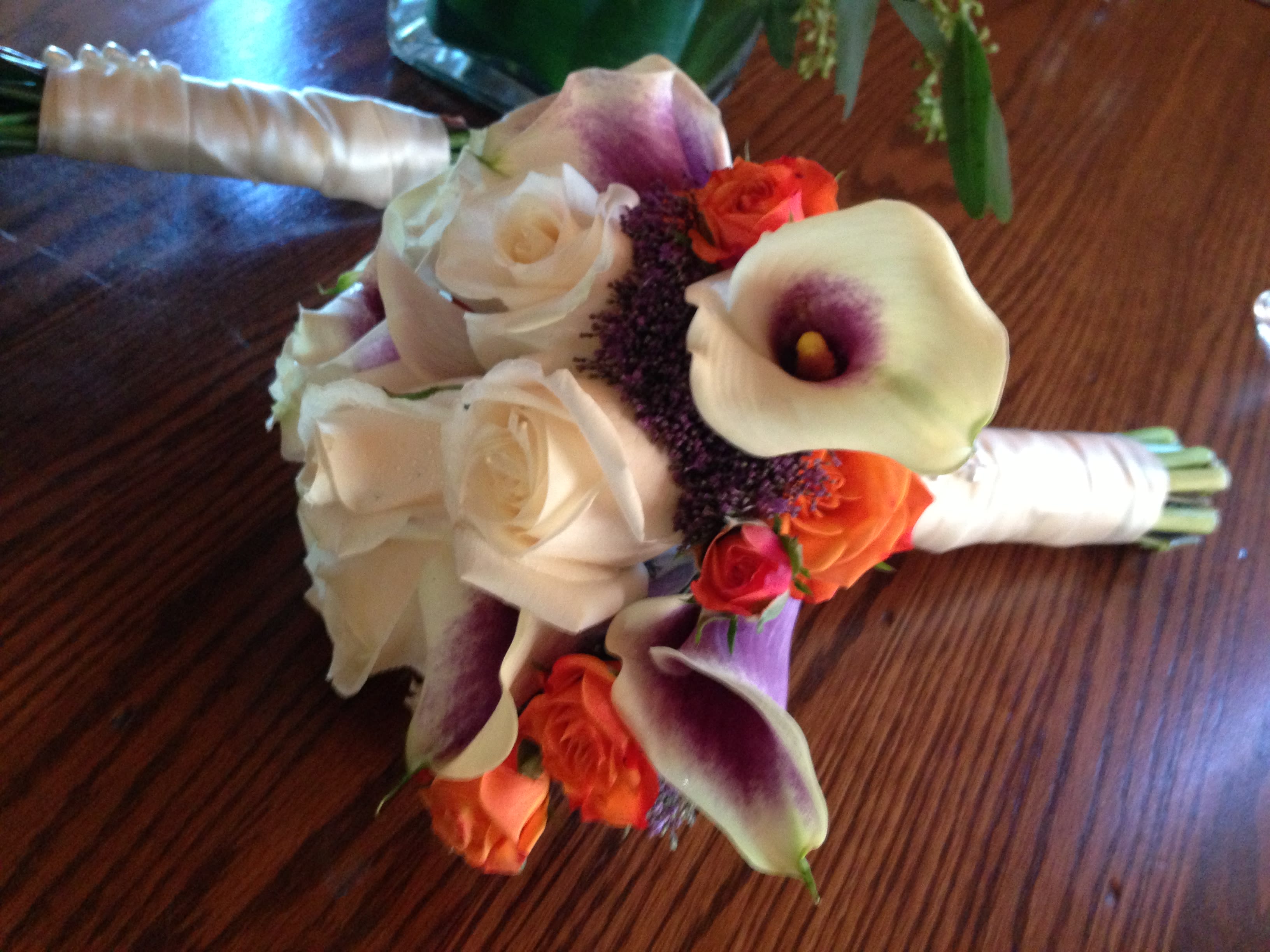 Rustic Bridal Bouquet In Bedminster Nj Blooms At The Hills Florist Gift ribbon bow flower shape set green orange purple color isolated on white background, clipping path. blooms at the hills florist