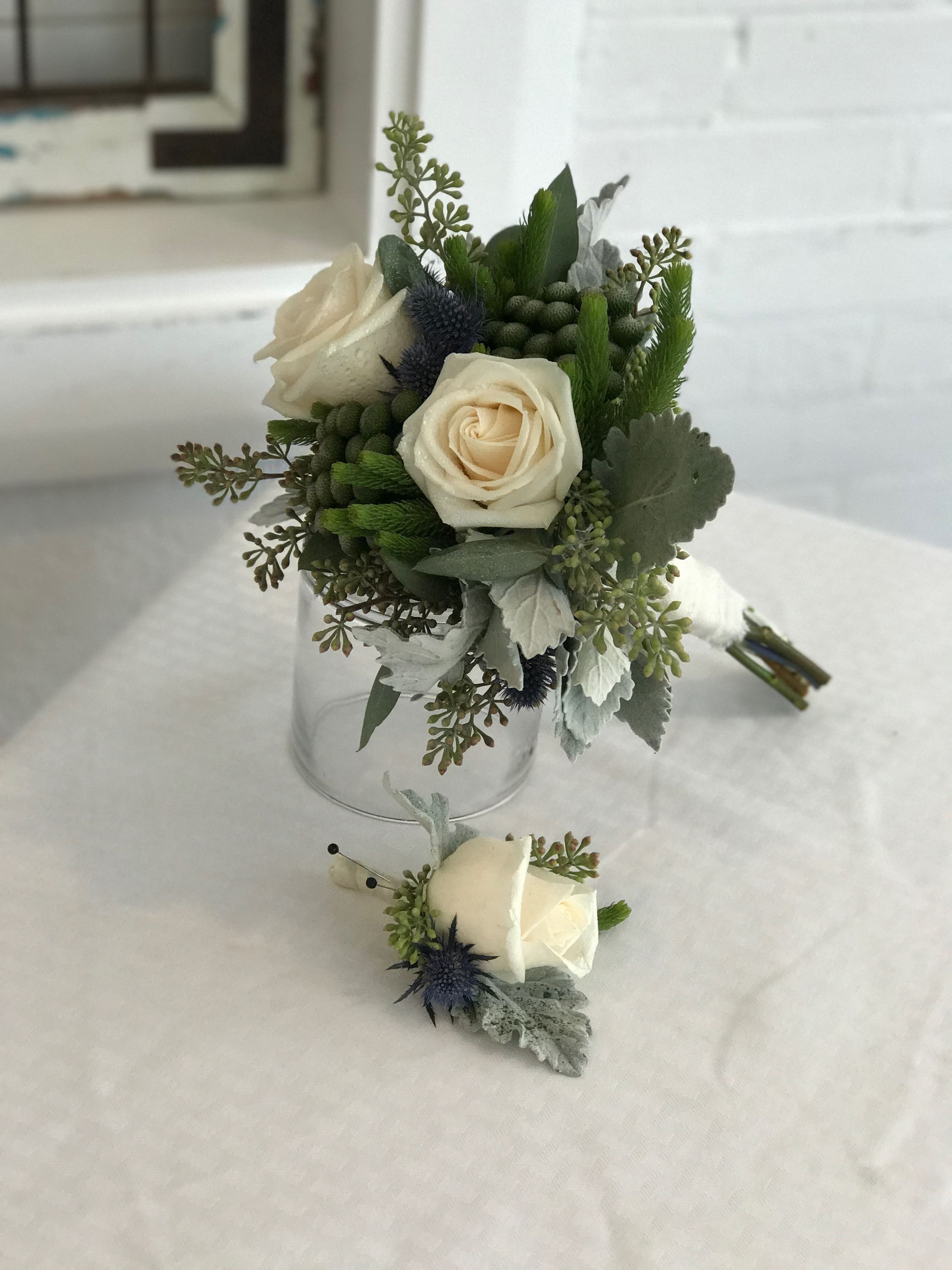 rose bridesmaid bouquet