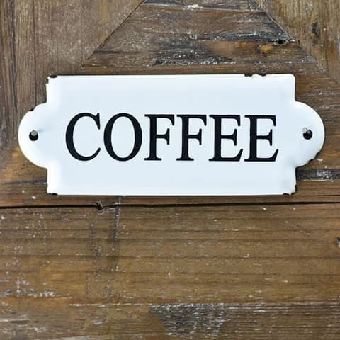 Download Coffee Tin Sign By Crickets Flowers