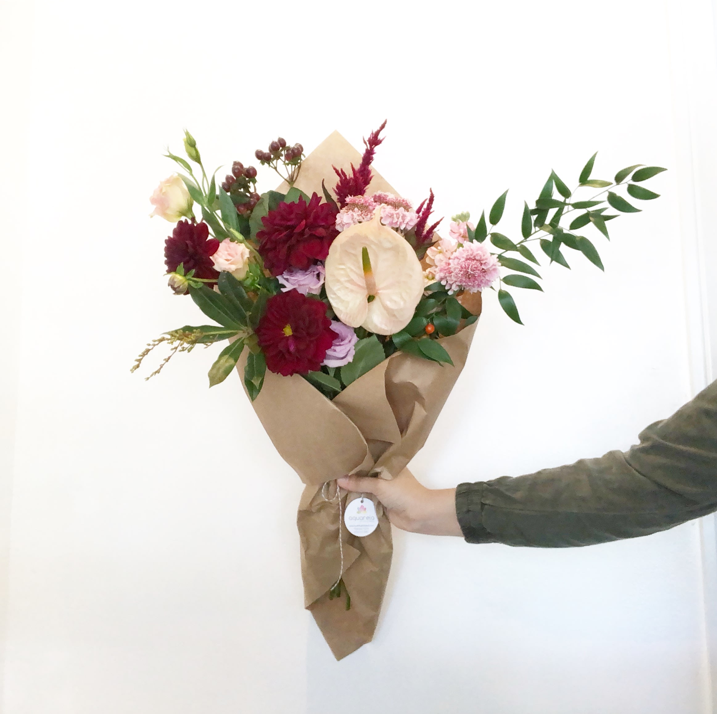 Premium Blooms Designer Choice Fall Looks Wrapped Bouquet In Monrovia Ca Aquarela Gifts Flowers Ojai blooms creates floral arrangements designed to take your breath away. premium blooms designer choice fall looks wrapped bouquet in monrovia ca aquarela gifts flowers