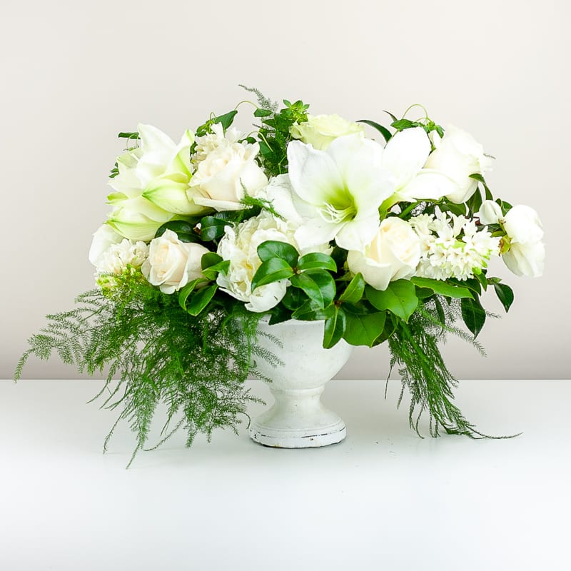 White Whispers Deluxe Floral By Green Fresh Florals Plants