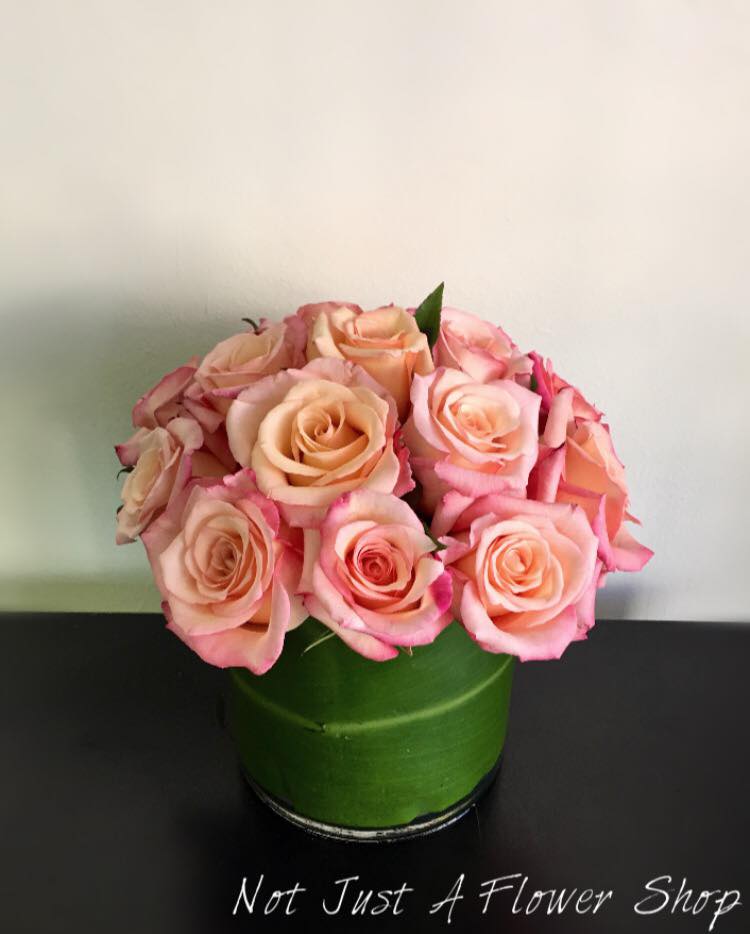 You Make Me Blush - Designs by Vanessa (color, floral and vase may be substituted due to availability) 