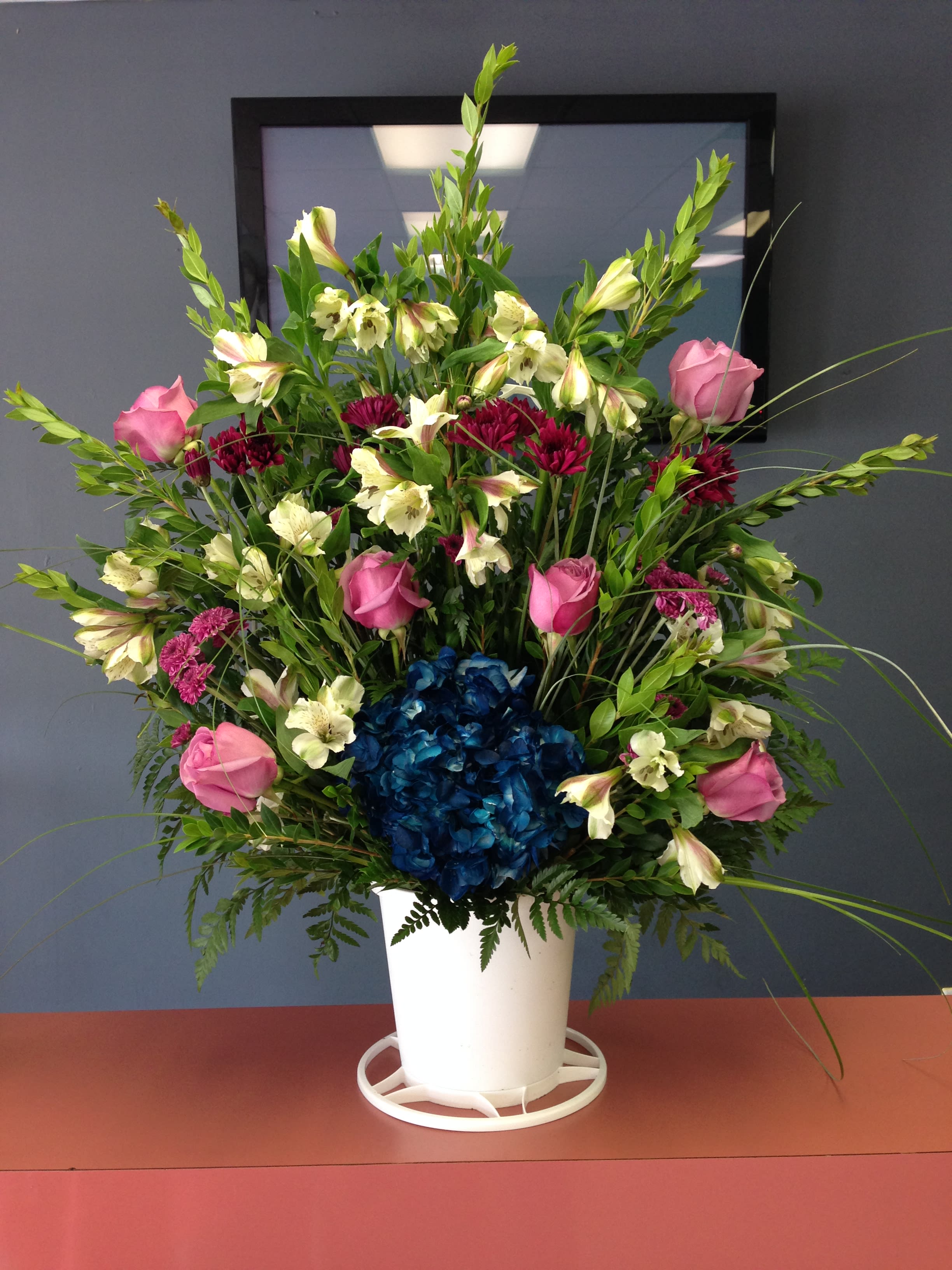 Sympathy baskets - Please take a look at some of the sympathy baskets we offer. Any color of your choice can be used.