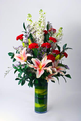 stargazer mix stargazer mix - mix arrangement with stargazers in vase