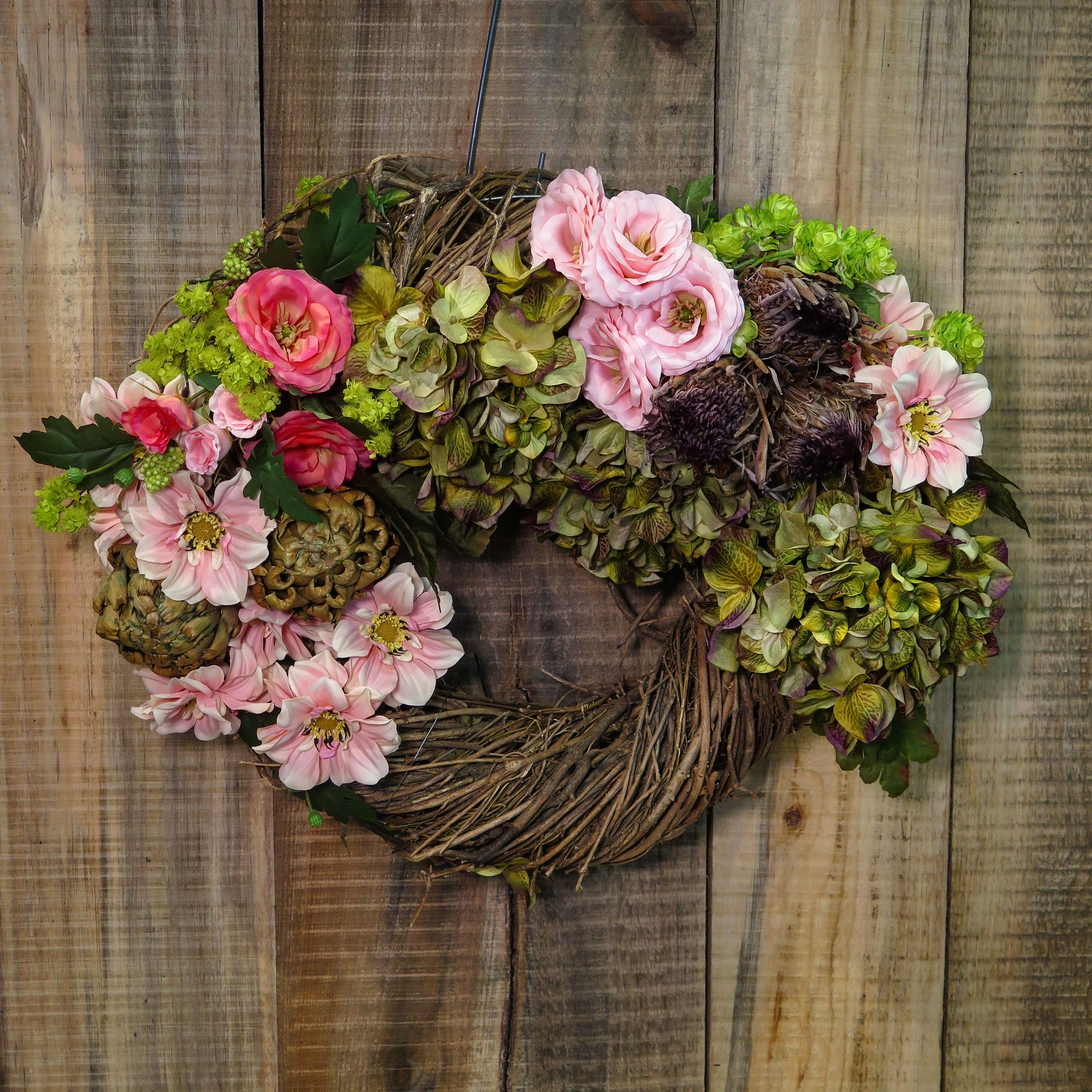 Couronne De Fleurs En Soie Ete By La Jolie Fleur