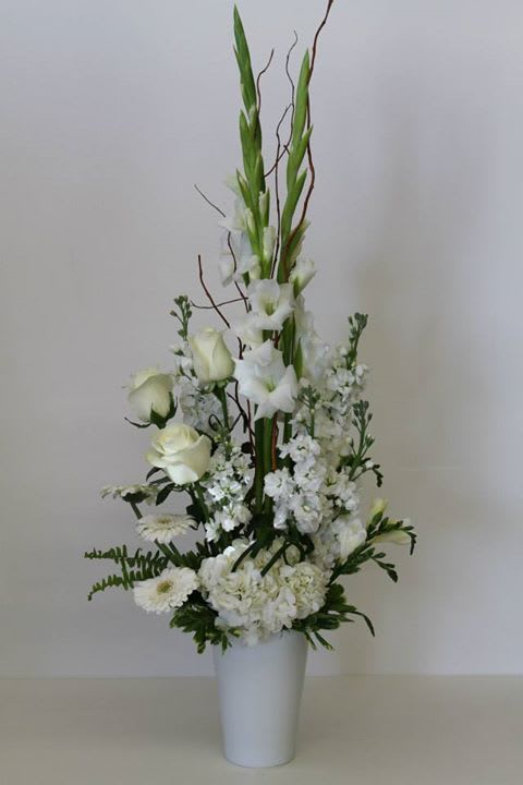 Remembrance - Glads, Stock, Gerbras, Freesia, Hydrangea
