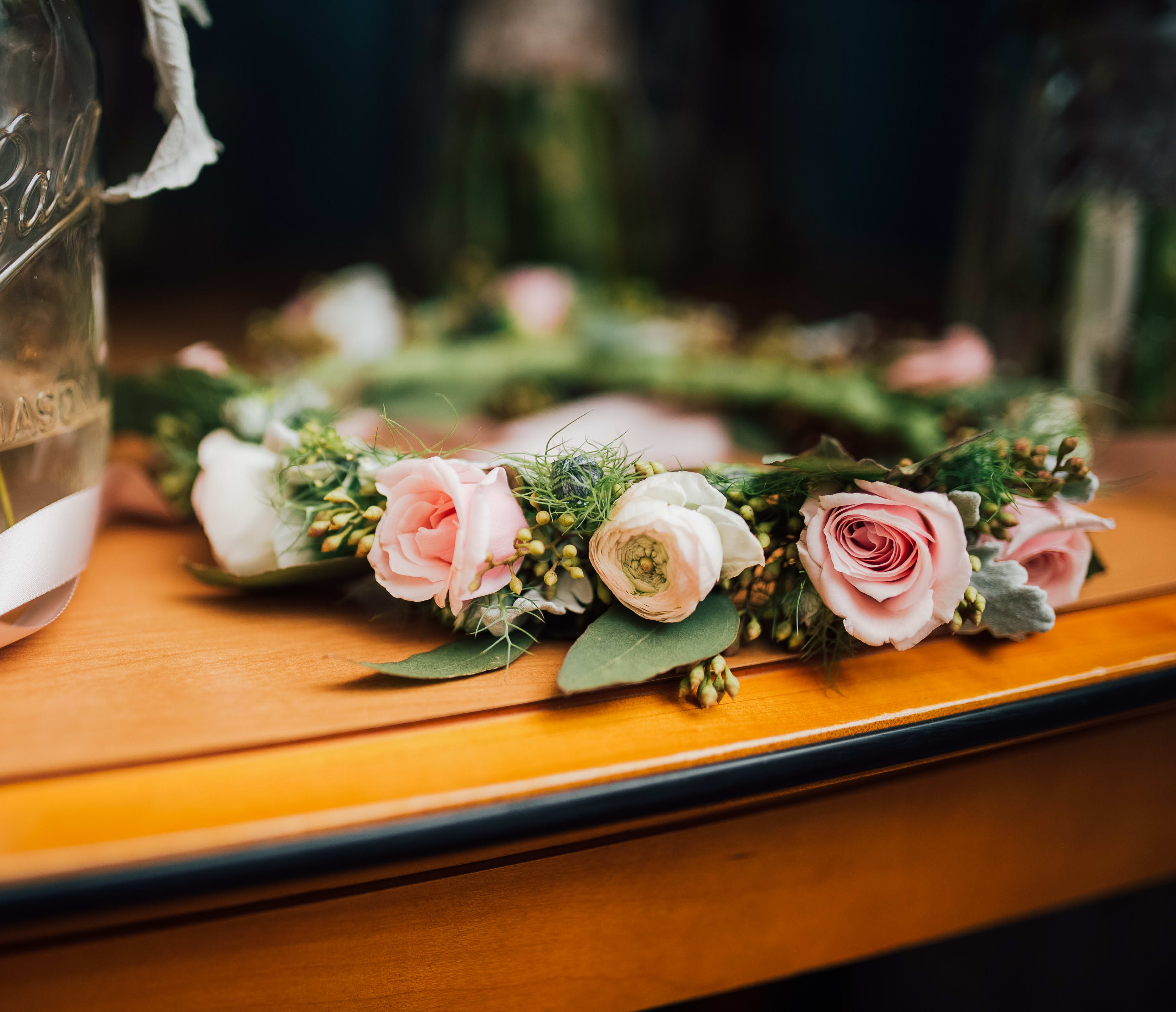 Rose floral crown deals