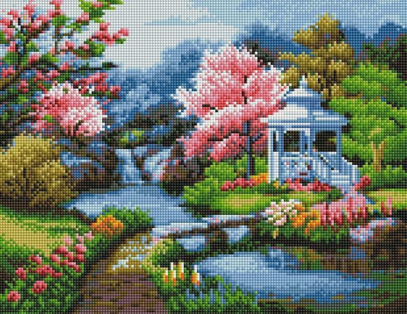 Gazebo Diamond Painting Kit By Joni S Flower Shop