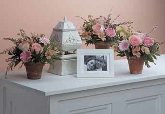 SF82-11 - Sympathy Arrangement Trio - As Shown : SF82-11  ONLY ARRANGEMENTS.  PICTURE NOT INCLUDED.