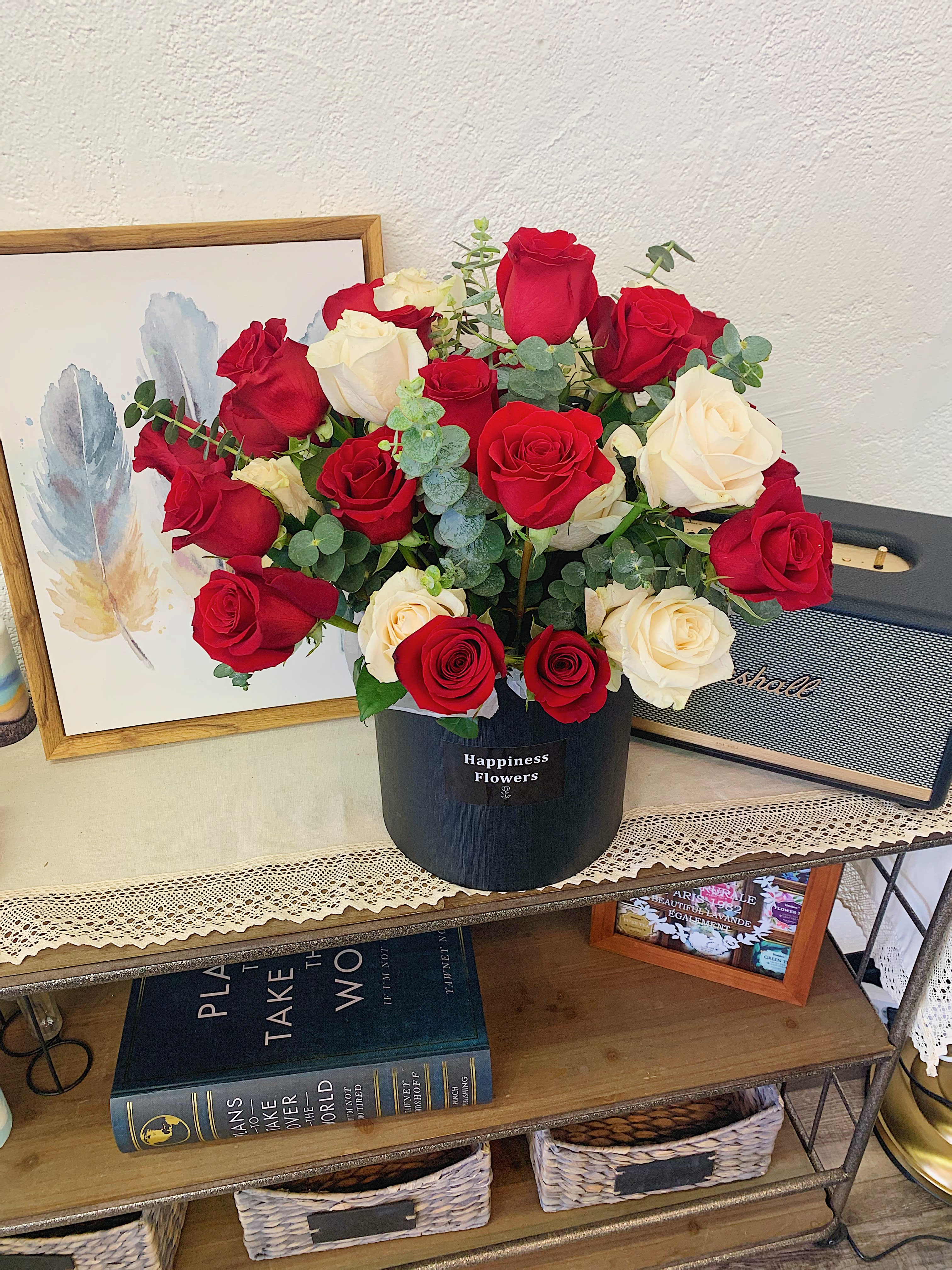 Large Rose Bucket in Chino, CA Happiness Flowers
