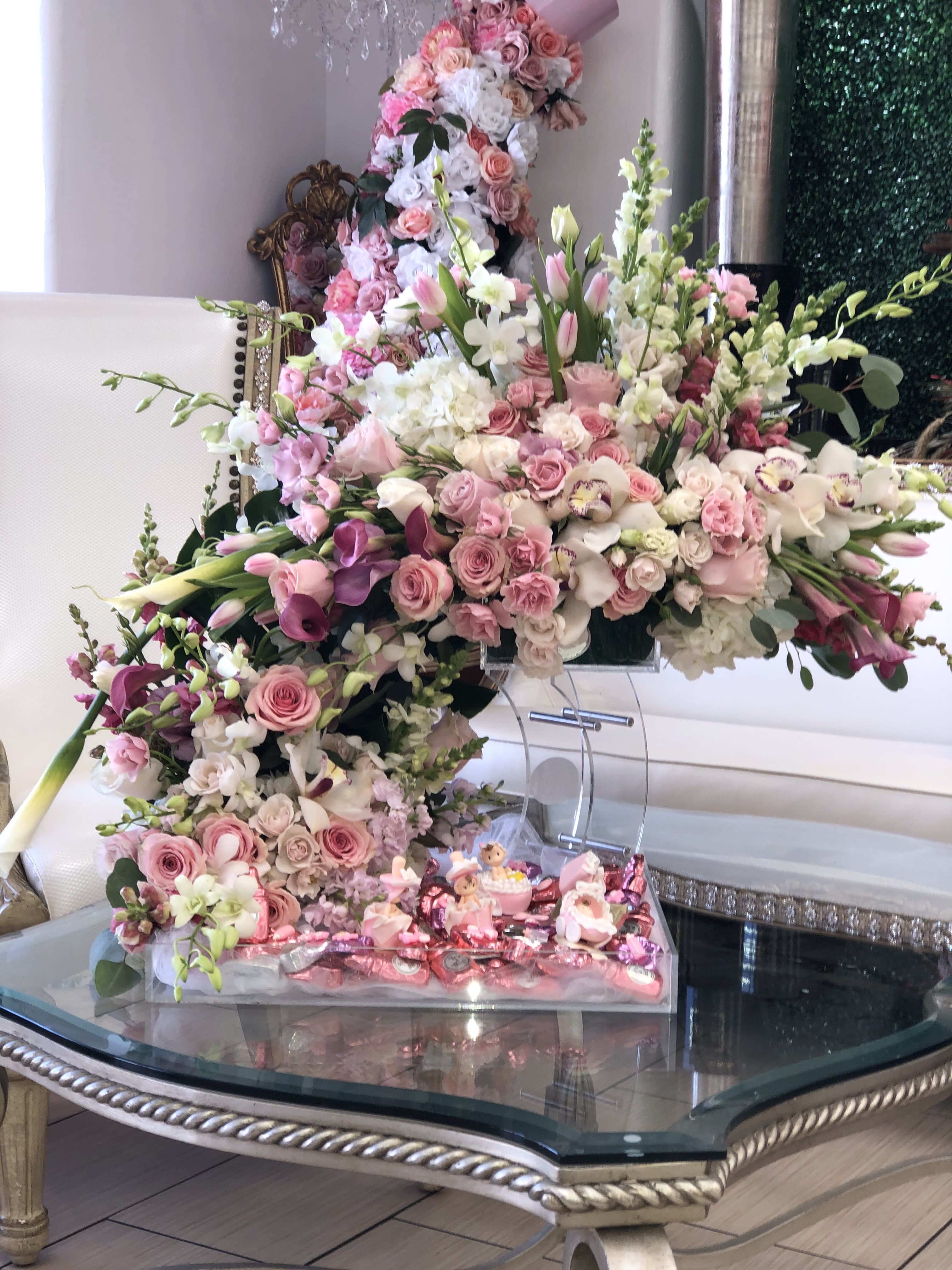 Flower Pink Tray Flower Pink Tray