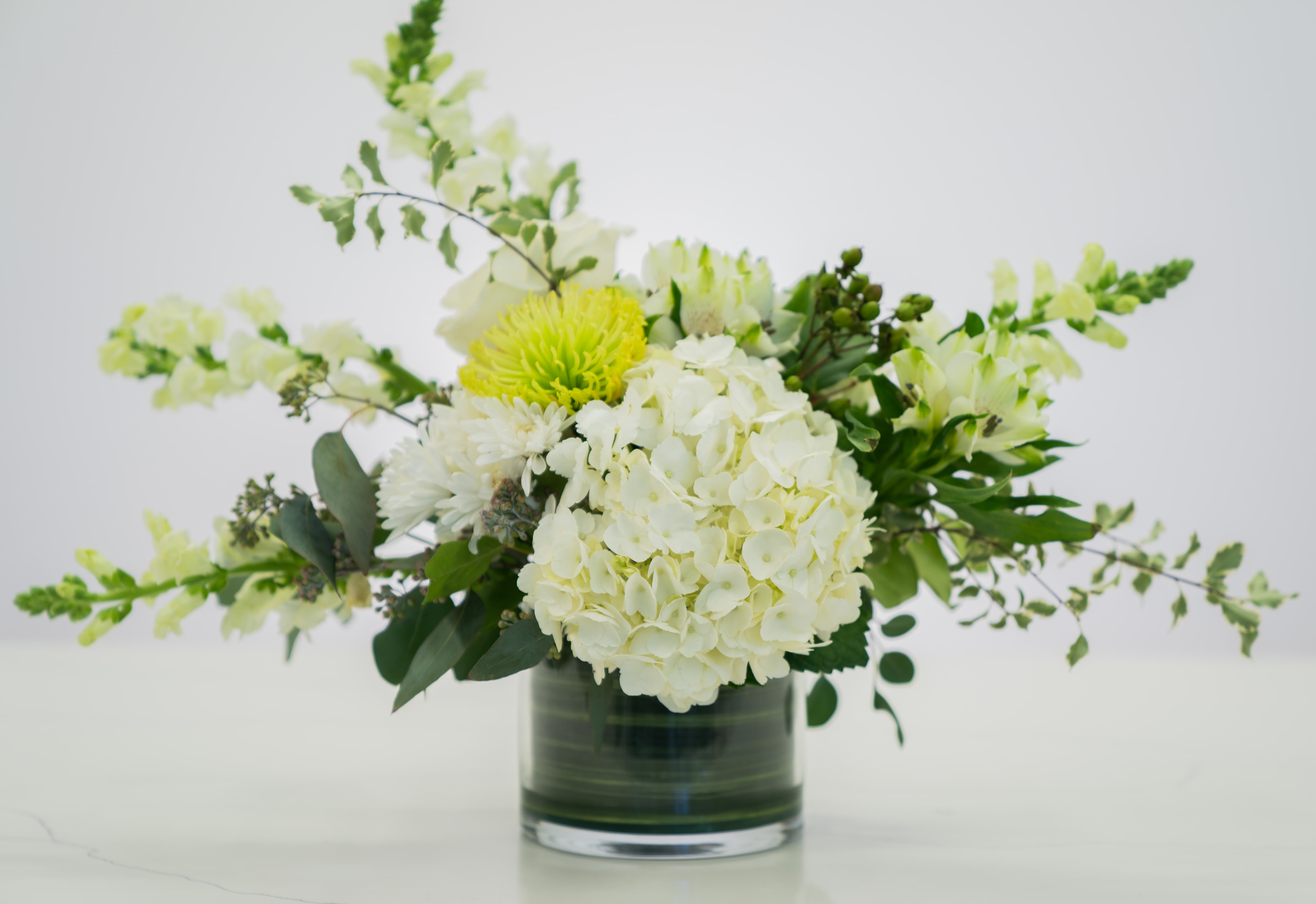Spring's Last Snow  - Light and tender, this arrangement is full of peace