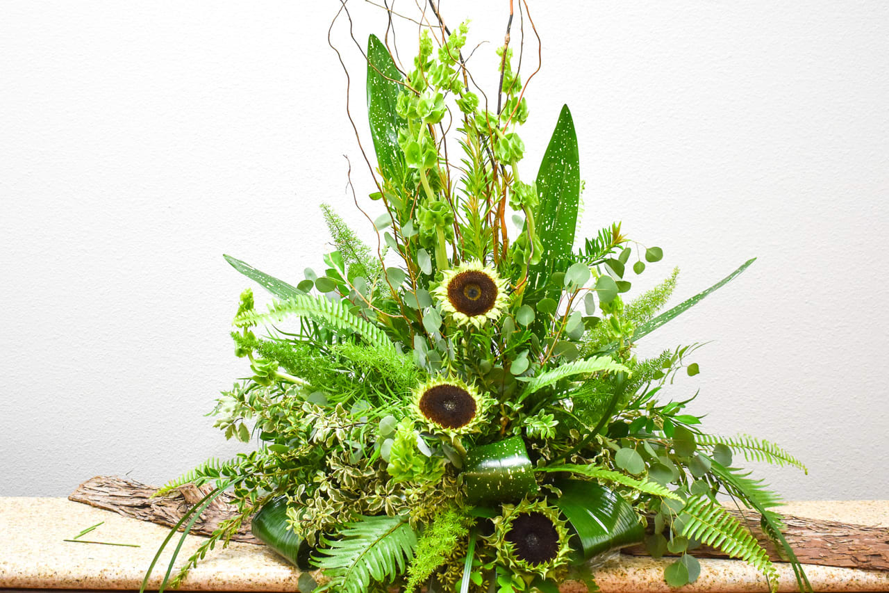 SAFF Nature's Memorial Tribute - Masculine arrangement is a perfect tribute for the man that enjoyed nature.  