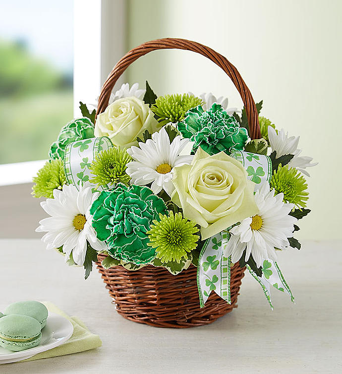 167396 St Patty S Day Basket In Springfield Il Friday Z Flower Shop