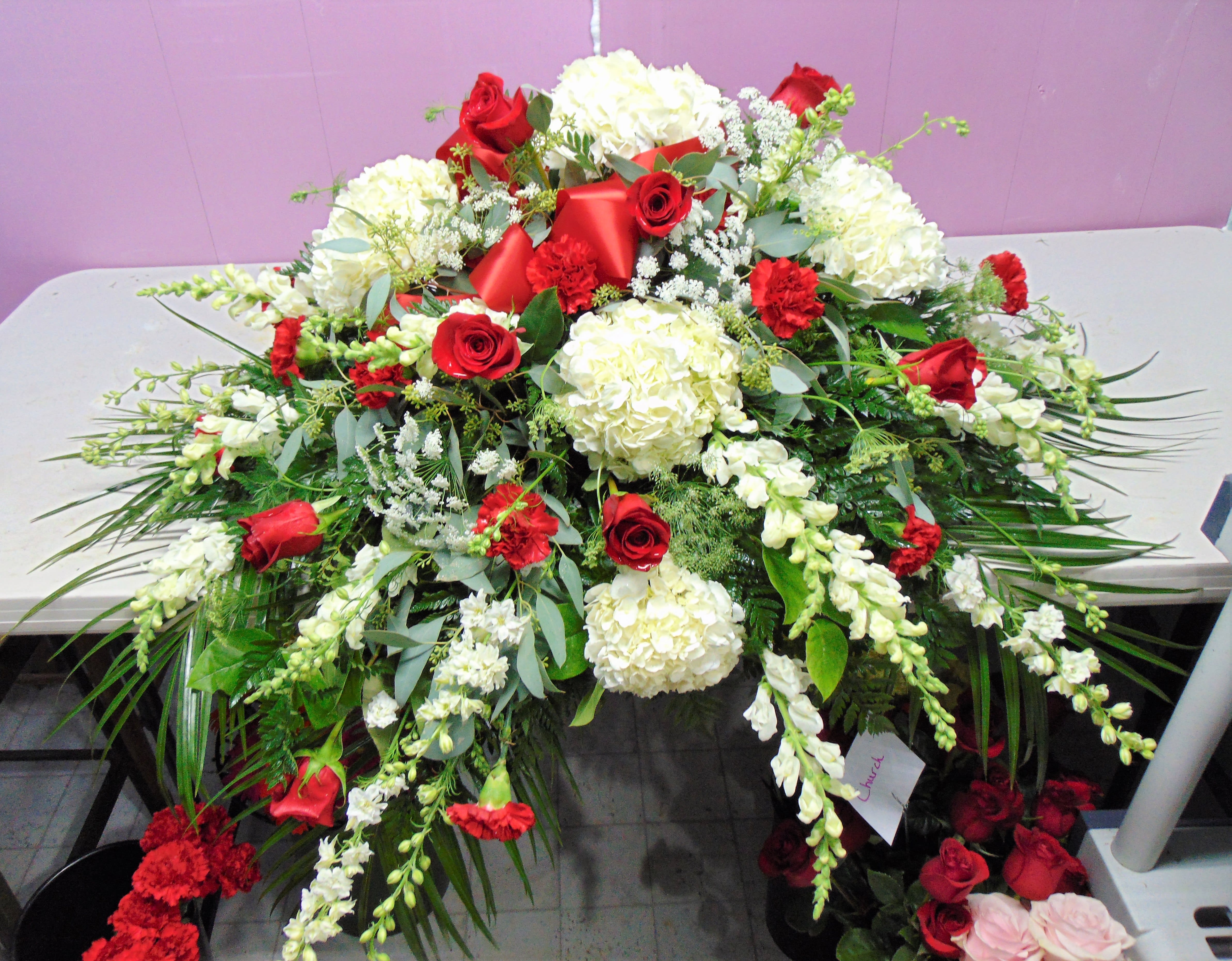 Strength And Solace Casket Spray By Avon Floral World Florist Gift 
