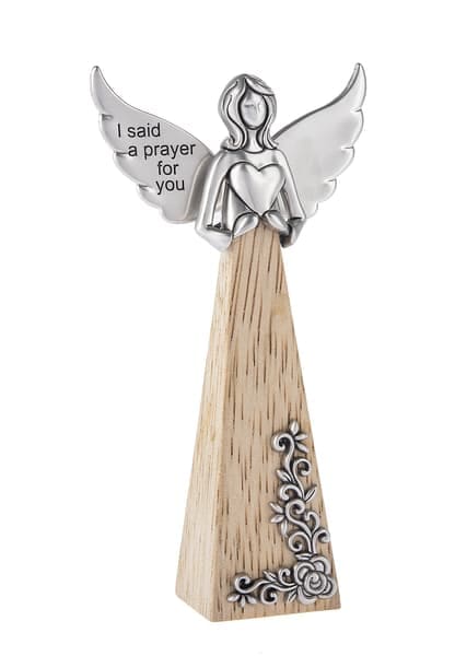 Guardian Angel-I said a prayer for you. - Guardian Angel-I said a prayer for you. Made of wood and pewter. 4.5&quot;