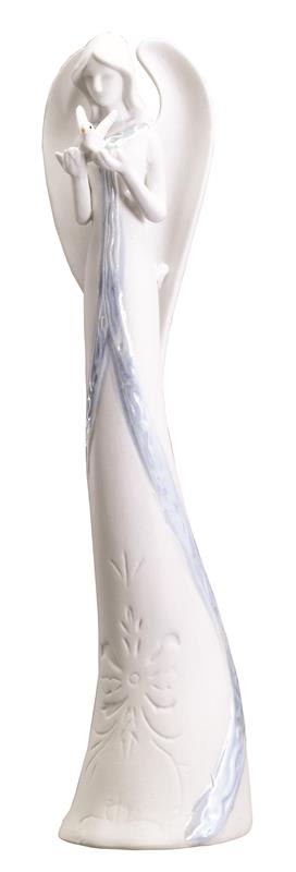 Porcelain Memorial Angel - Porcelain Memorial Angel. Many be added to an arrangement.