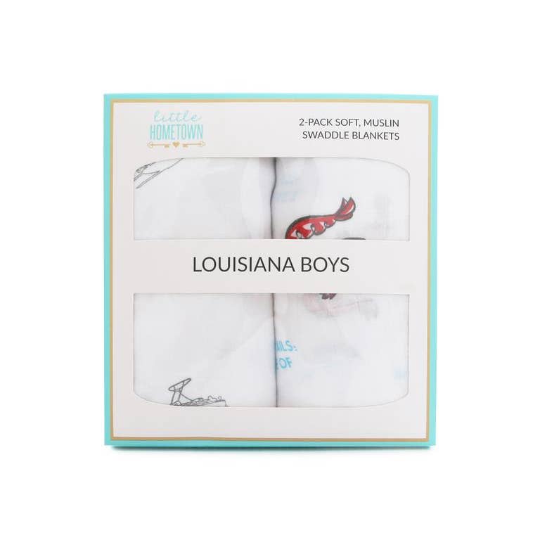 Louisiana Boy Swaddle Set Pack Of 2 In Baton Rouge La Blushing Blooms Florist Louisiana Boy Swaddle Set Pack Of 2 In Baton Rouge La Blushing Blooms Florist