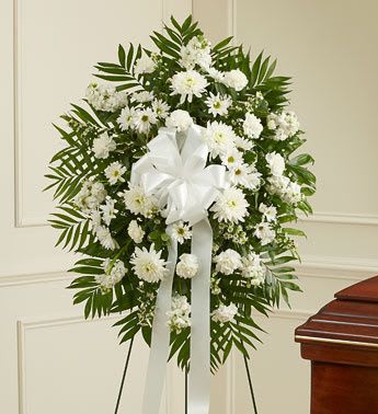 White Sympathy Standing Spray - White Sympathy Standing Spray